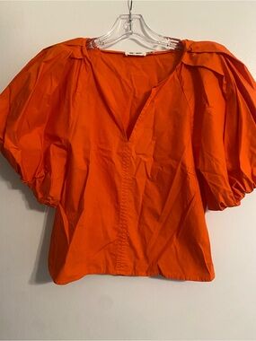 🧡Free Shipping🧡 Day + Moon Balloon Sleeves Crop Top- Size M